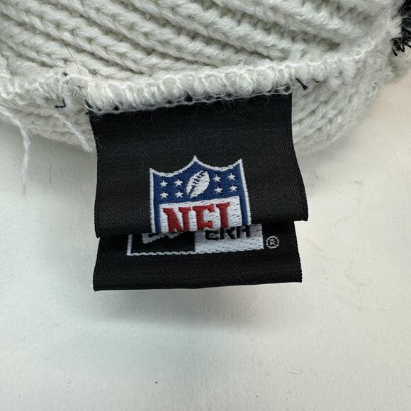 New England Patriots Hat Beanie Mens Navy NFL Football Pom Cuffed New Era - Picture 7 of 7